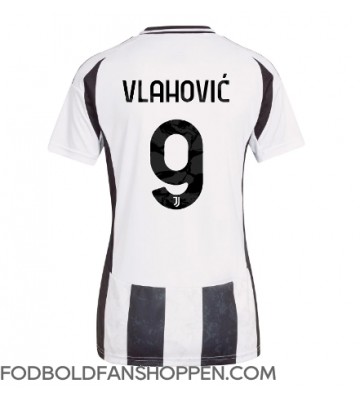 Juventus Dusan Vlahovic #9 Hjemmebanetrøje Dame 2024-25 Kortærmet